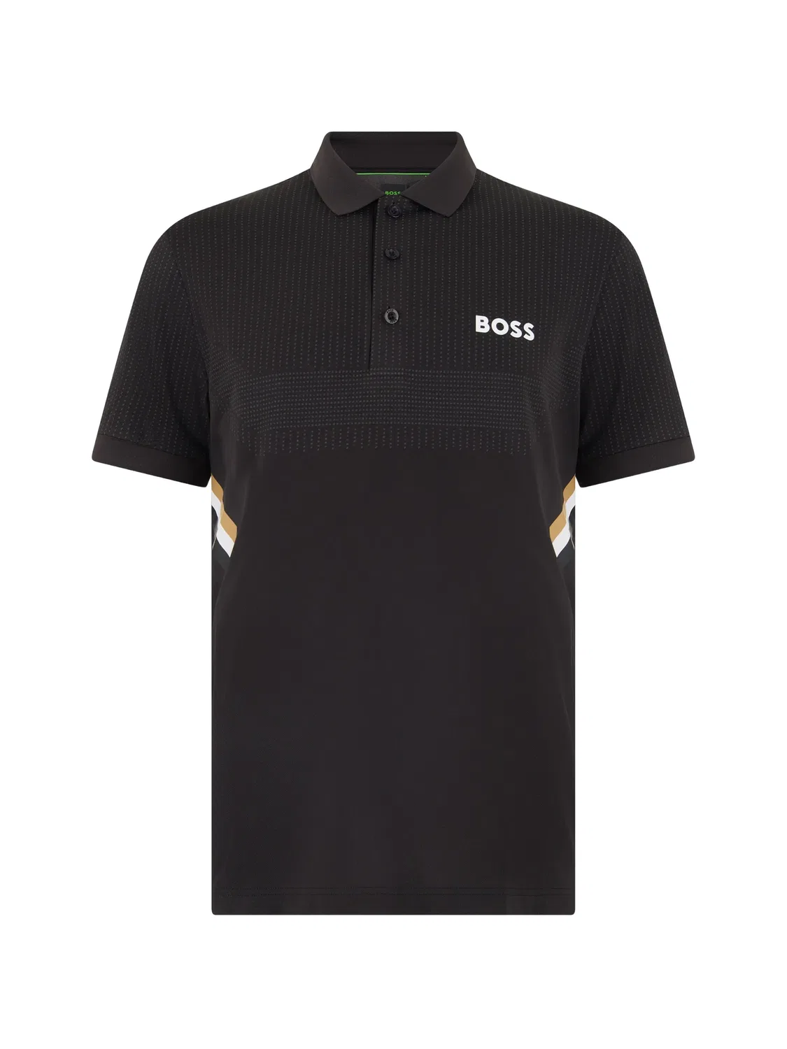 Поло Slim Fit черного цвета BOSS, черный