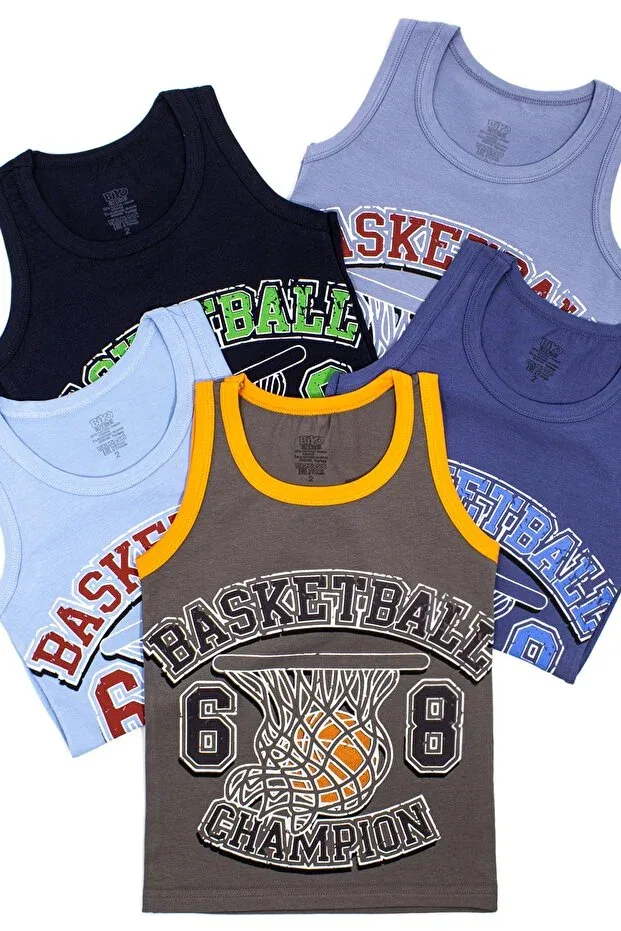 Детское для мальчиков нижнее белье с принтом Basketball Biyokids, Multicolor
