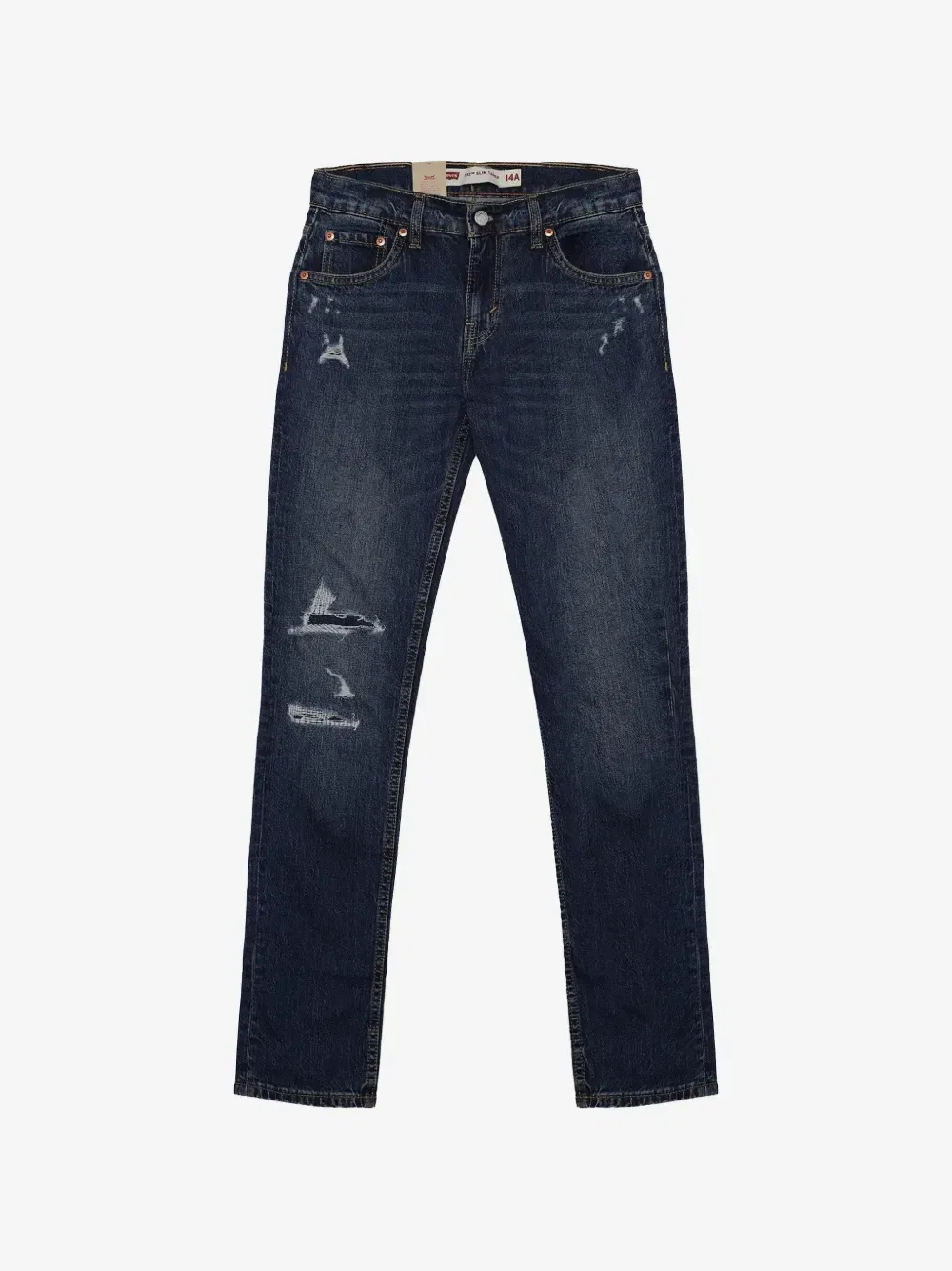 Джинсы 512 с эффектом потертости Levi's Kids, синий