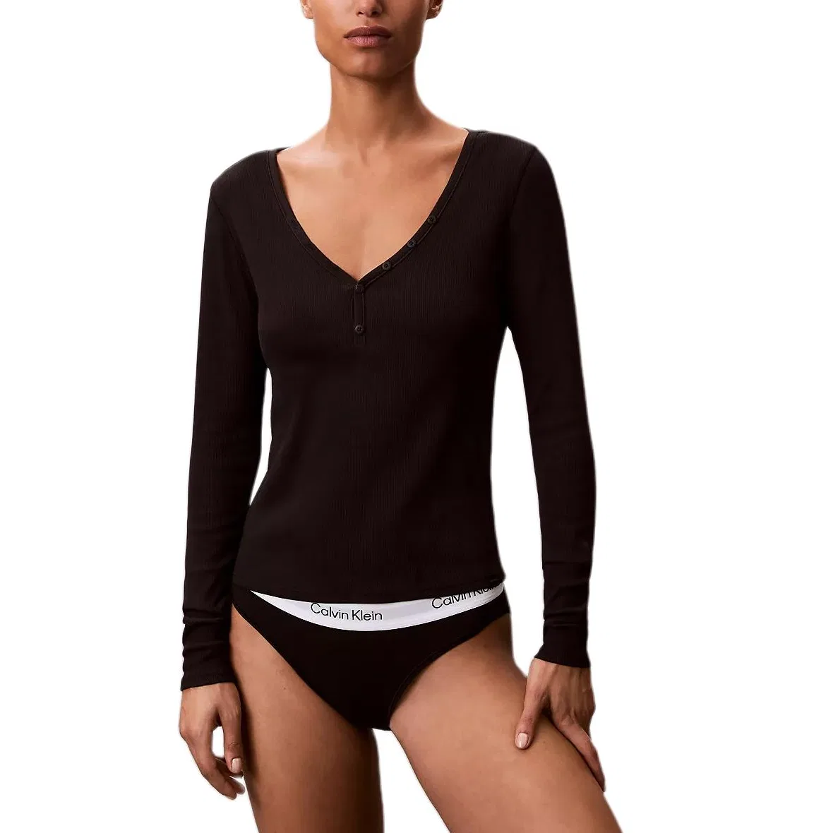 Женская пижамная футболка Calvin Klein, Black