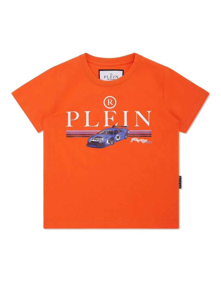 Футболка Philipp Plein 'Racing' оранжевого цвета