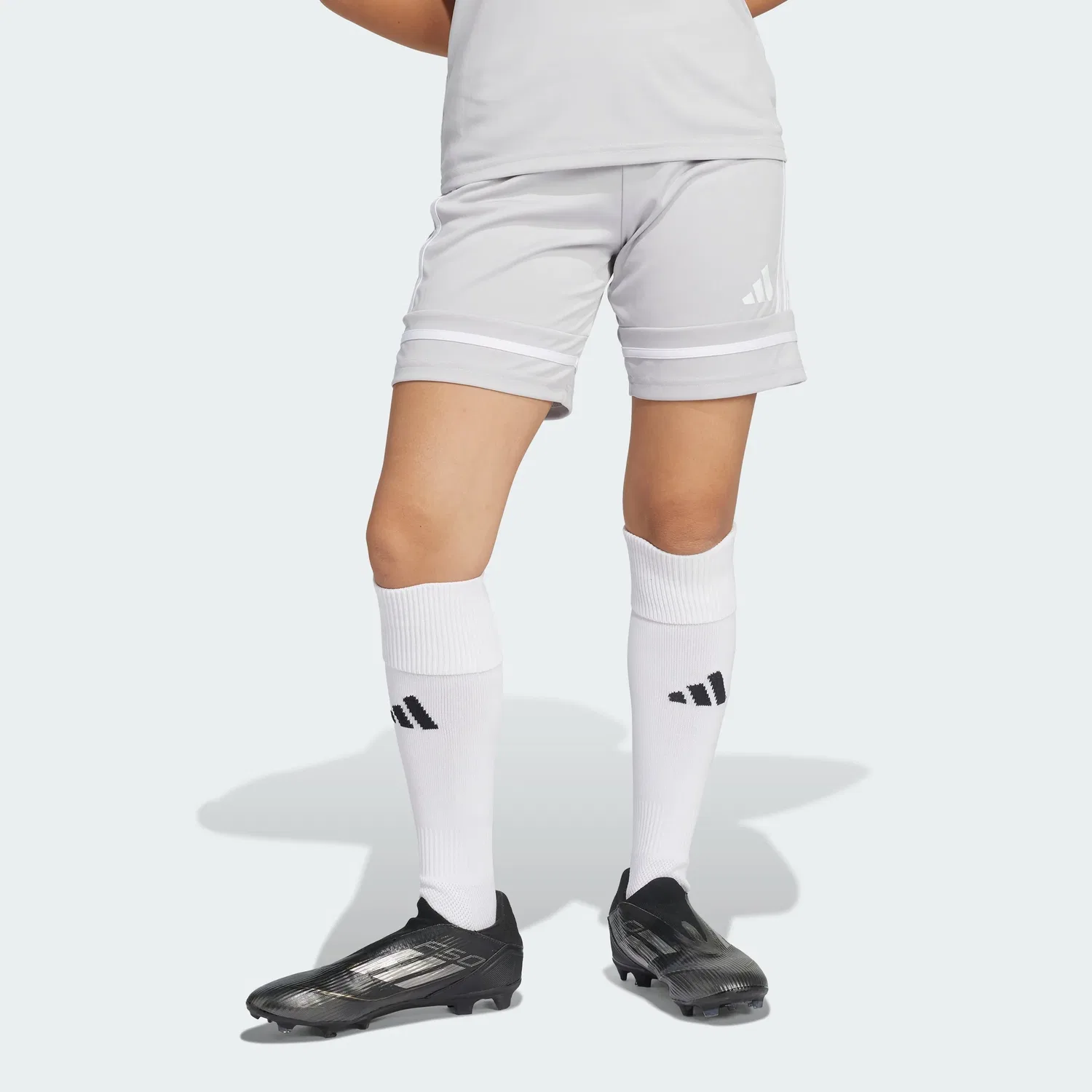 Детские шорты для мальчиков с влагоотводящей технологией Squadra 25 adidas, Team Light Grey