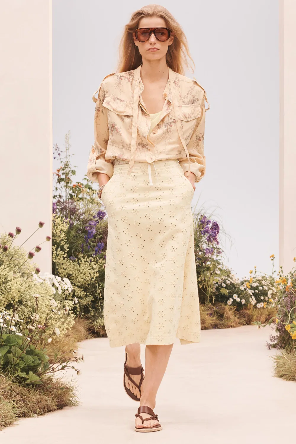 Юбка SCHFFL ZARA, Pastel yellow