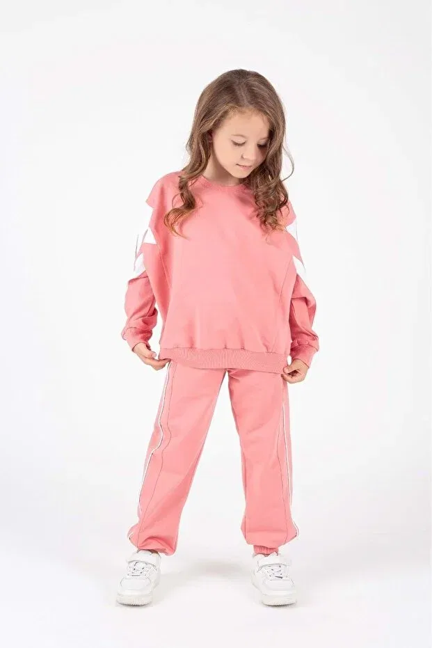 Детский комплект для девочек с принтом Mnk Baby&Kids, Pink — фото 2