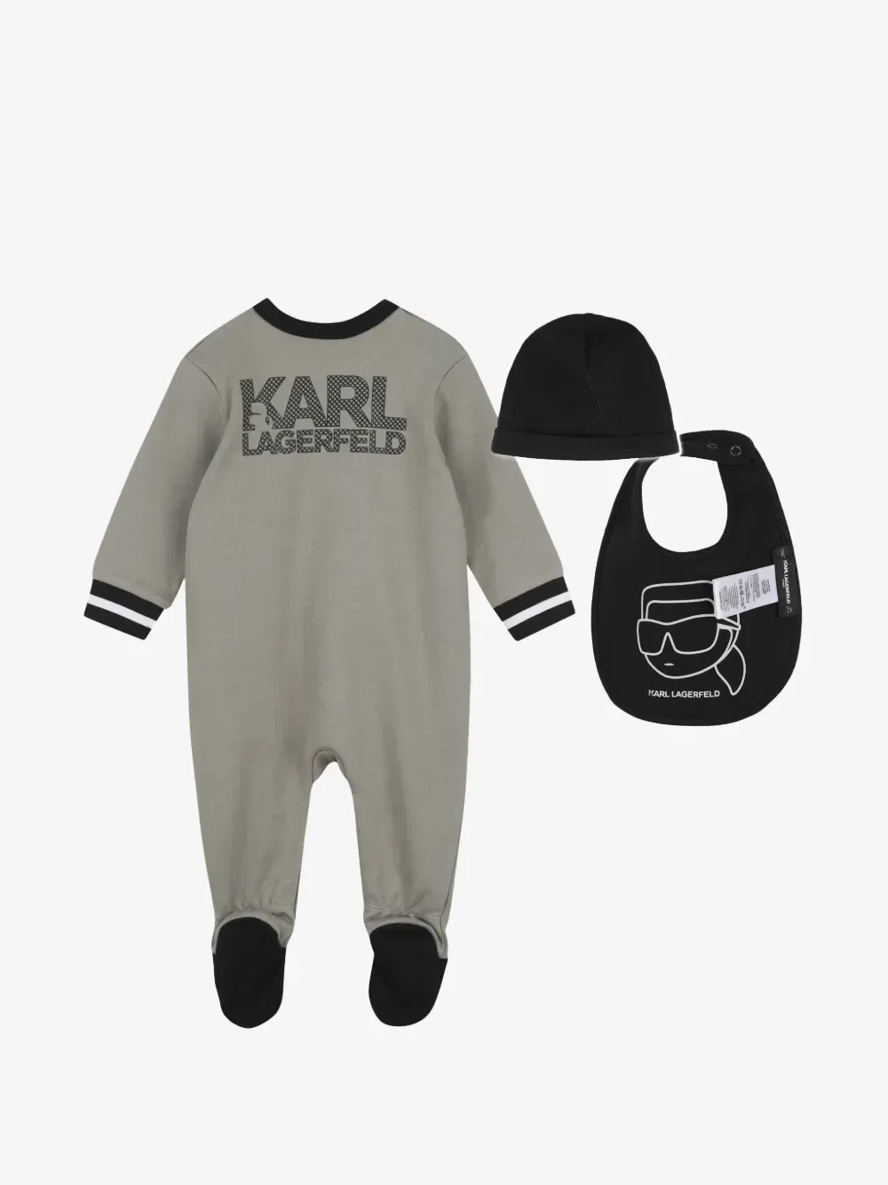 Пижама с логотипом Karl Lagerfeld Kids, серый — фото 2