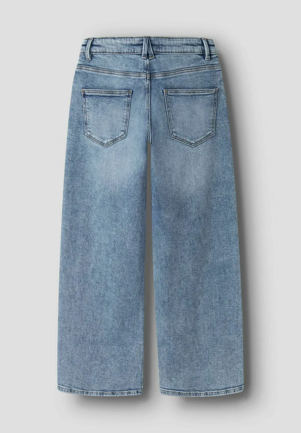 Джинсы с очень широкими штанинами - джинсы свободного кроя Name It, Medium Blue Denim — фото 4