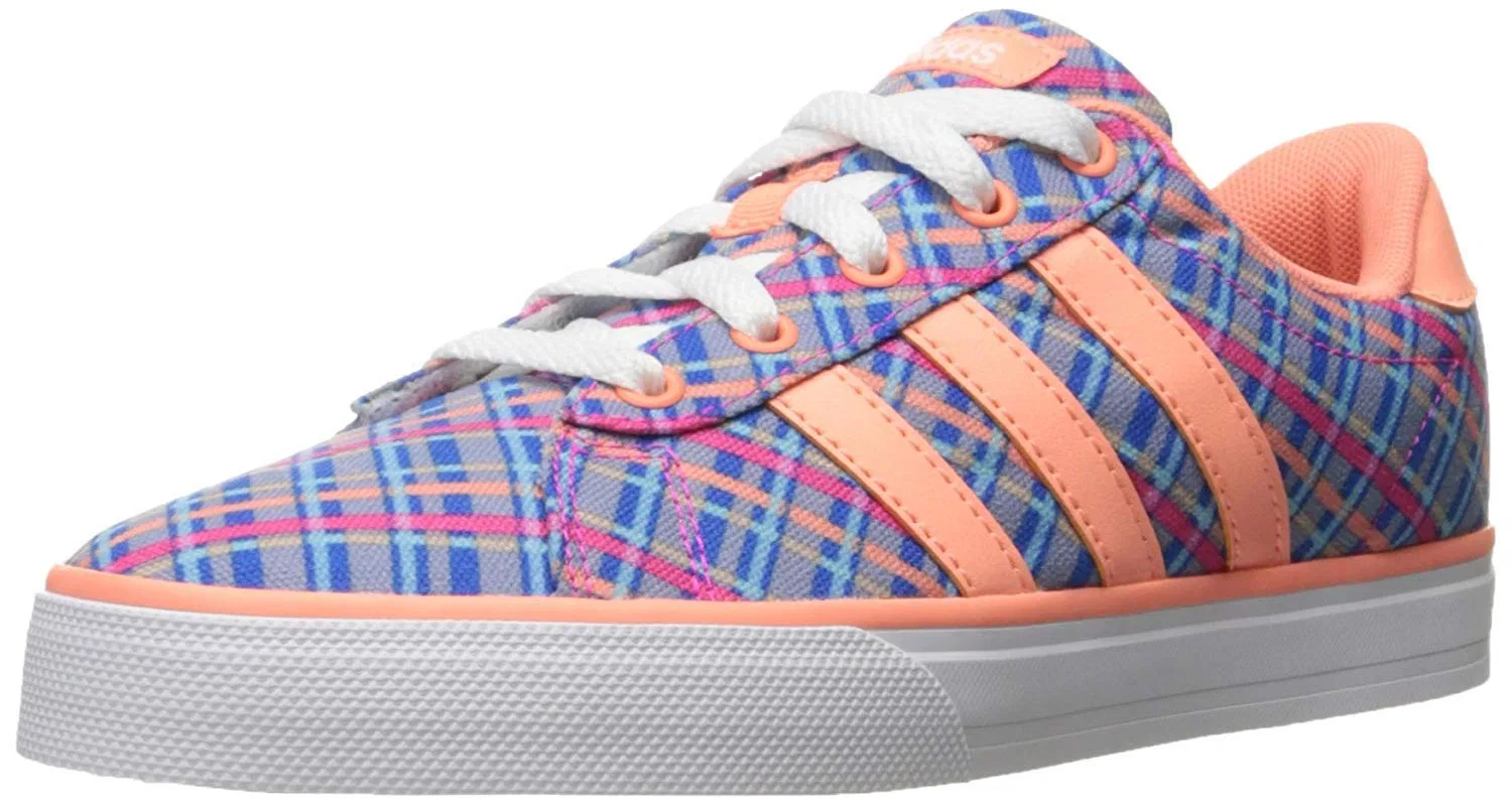 Детские кроссовки для мальчиков с принтом Adidas NEO Daily K Aw5399, Blue Sunlight White