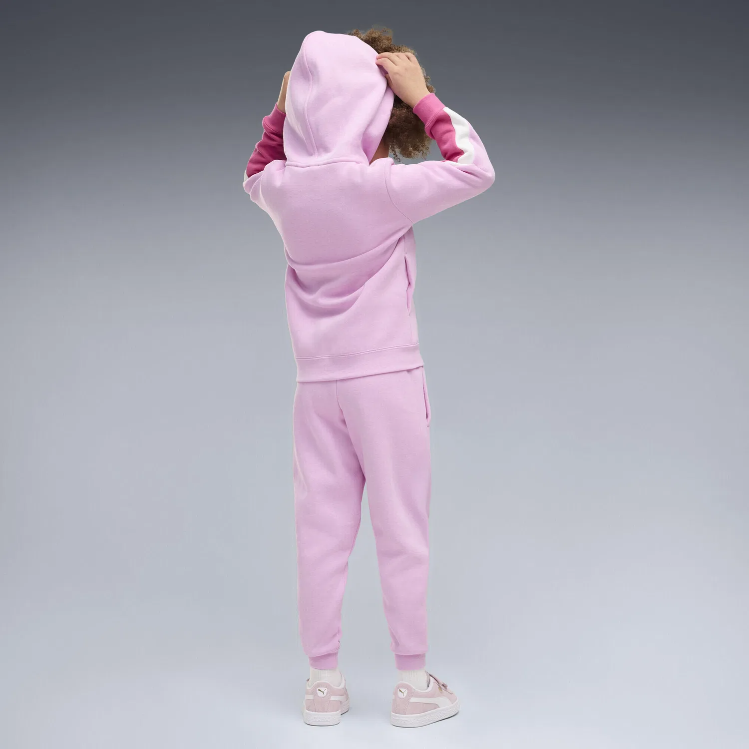 Детский спортивный костюм с принтом Essentials Colourblocked Puma, Malvenfarben — фото 3