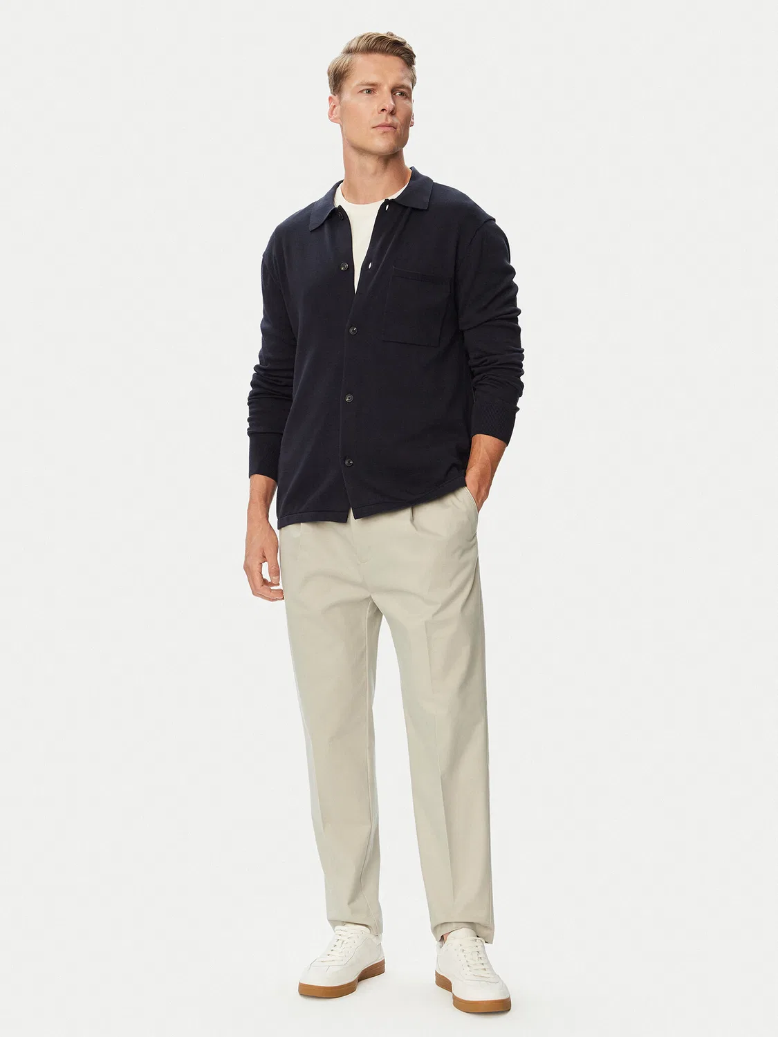Мужской кардиган стандартного кроя Essential Tommy Hilfiger, темно-синий — фото 2