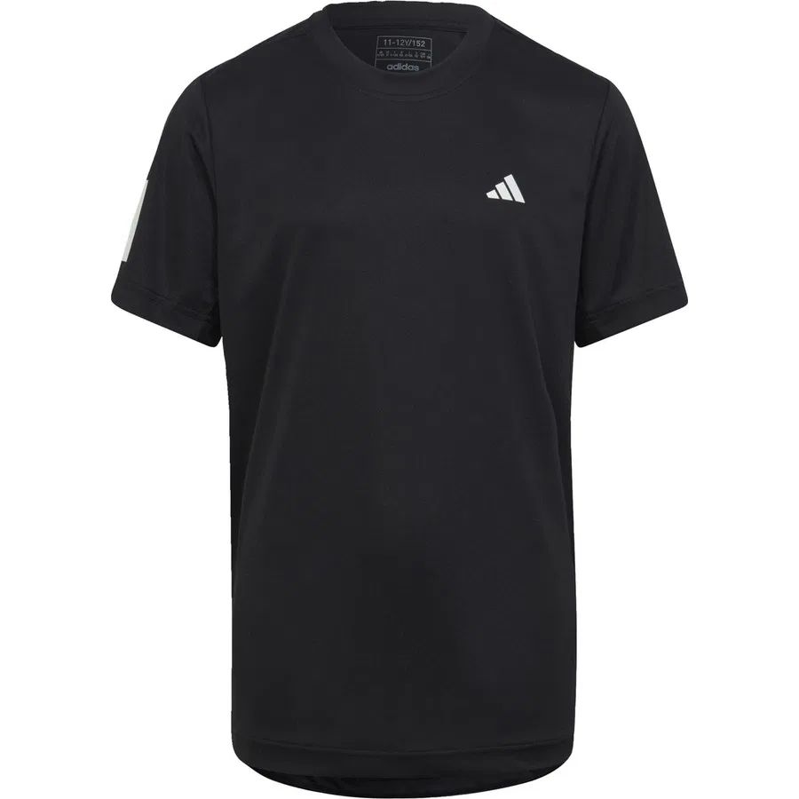Детская футболка с длинным рукавом Club Tennis 3-Stripes Tee adidas, Черный