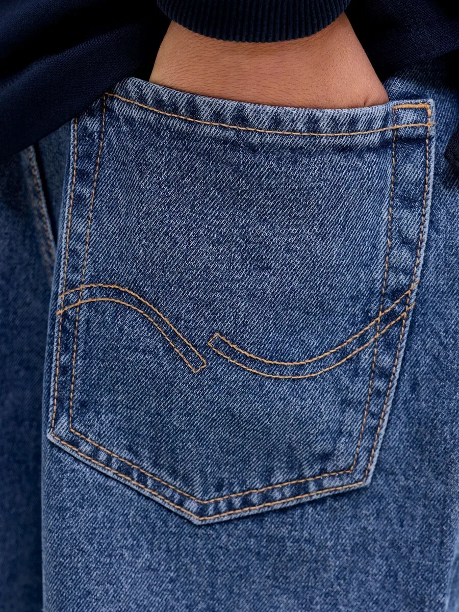 Джинсы Jack & Jones Junior Baggy Jeans 'JJIALEX' синего цвета — фото 4