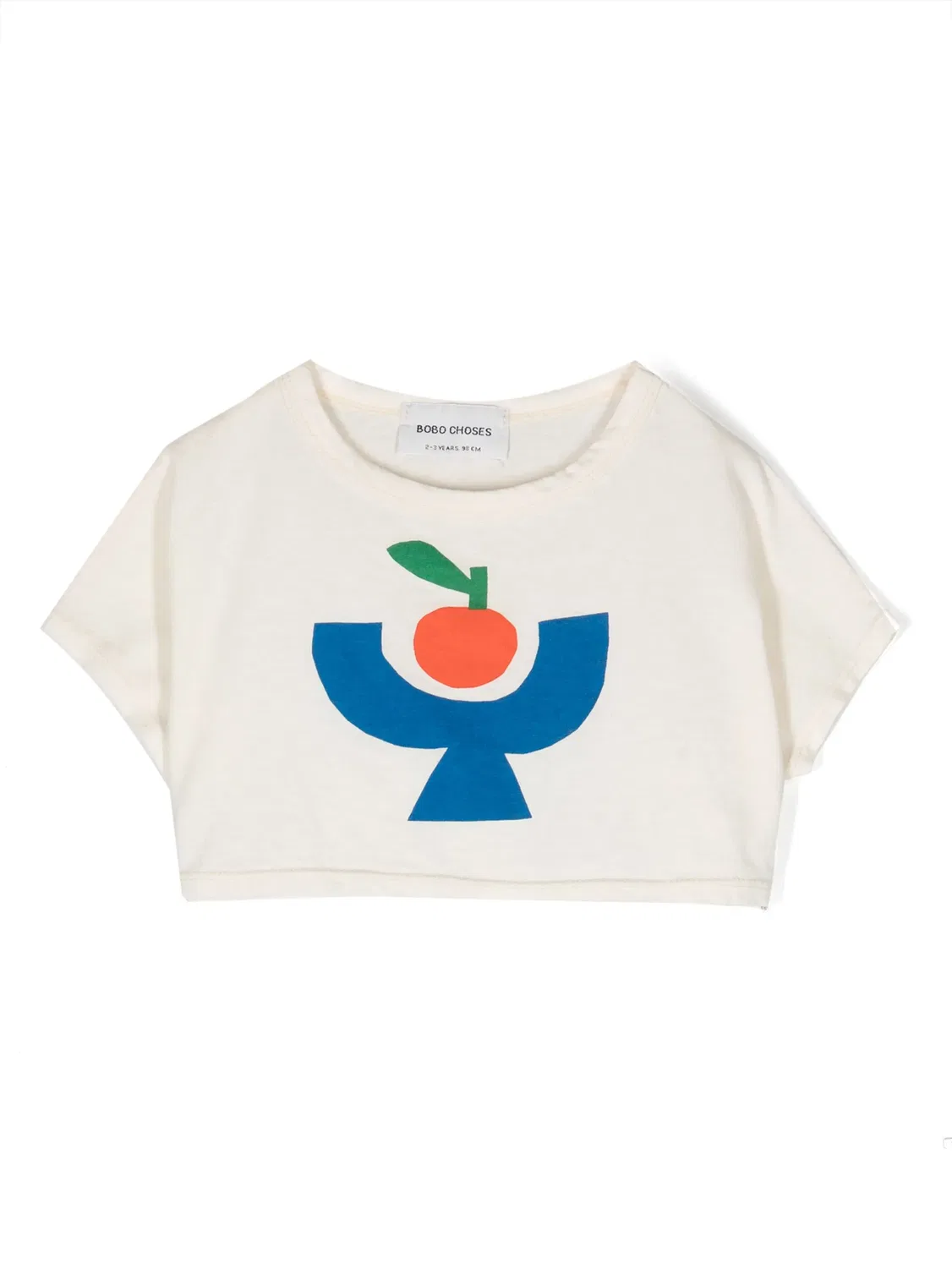 П cropped футболка с принтом Tomato Plate Bobo Choses, нейтральные