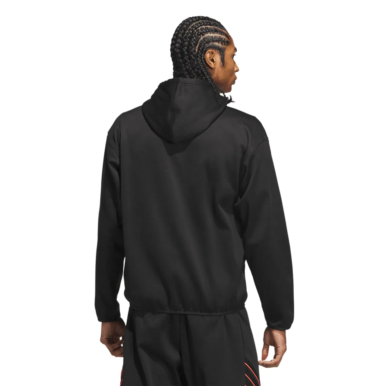 Мужское худи Crazy Warm Full-Zip Adidas, цвет Black/Solar Turbo — фото 2
