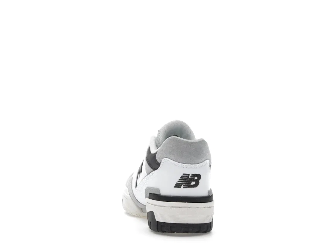 Детские кроссовки для мальчиков и девочек с длинным язычком New Balance 550, White/Black Cement — фото 4