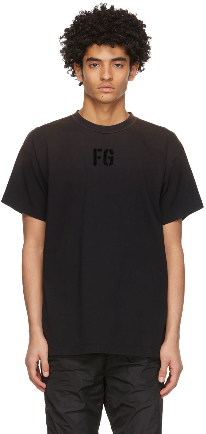 

Черная футболка \FG\"" Fear of God, Черный, Черная футболка \FG\"" Fear of God