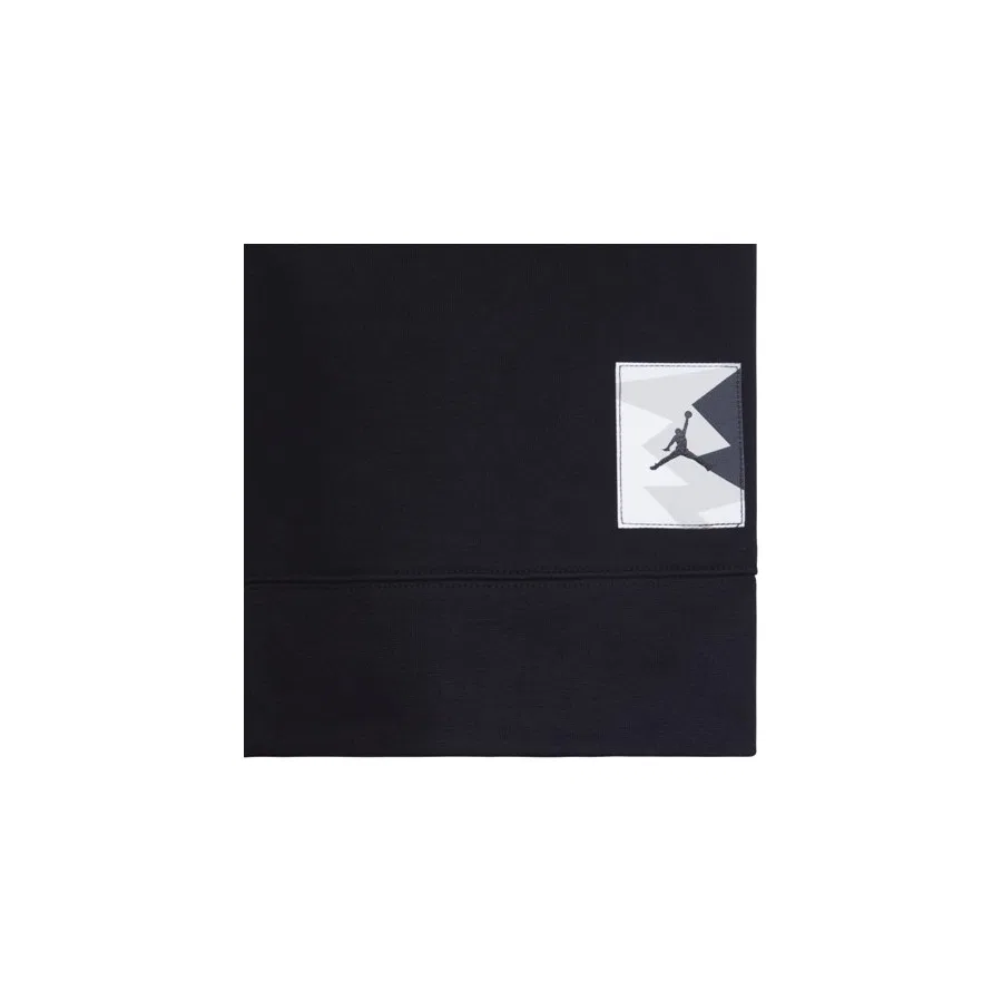 Детский худи с капюшоном Nike Jordan MJ Flight MVP FT PO, Черный — фото 2