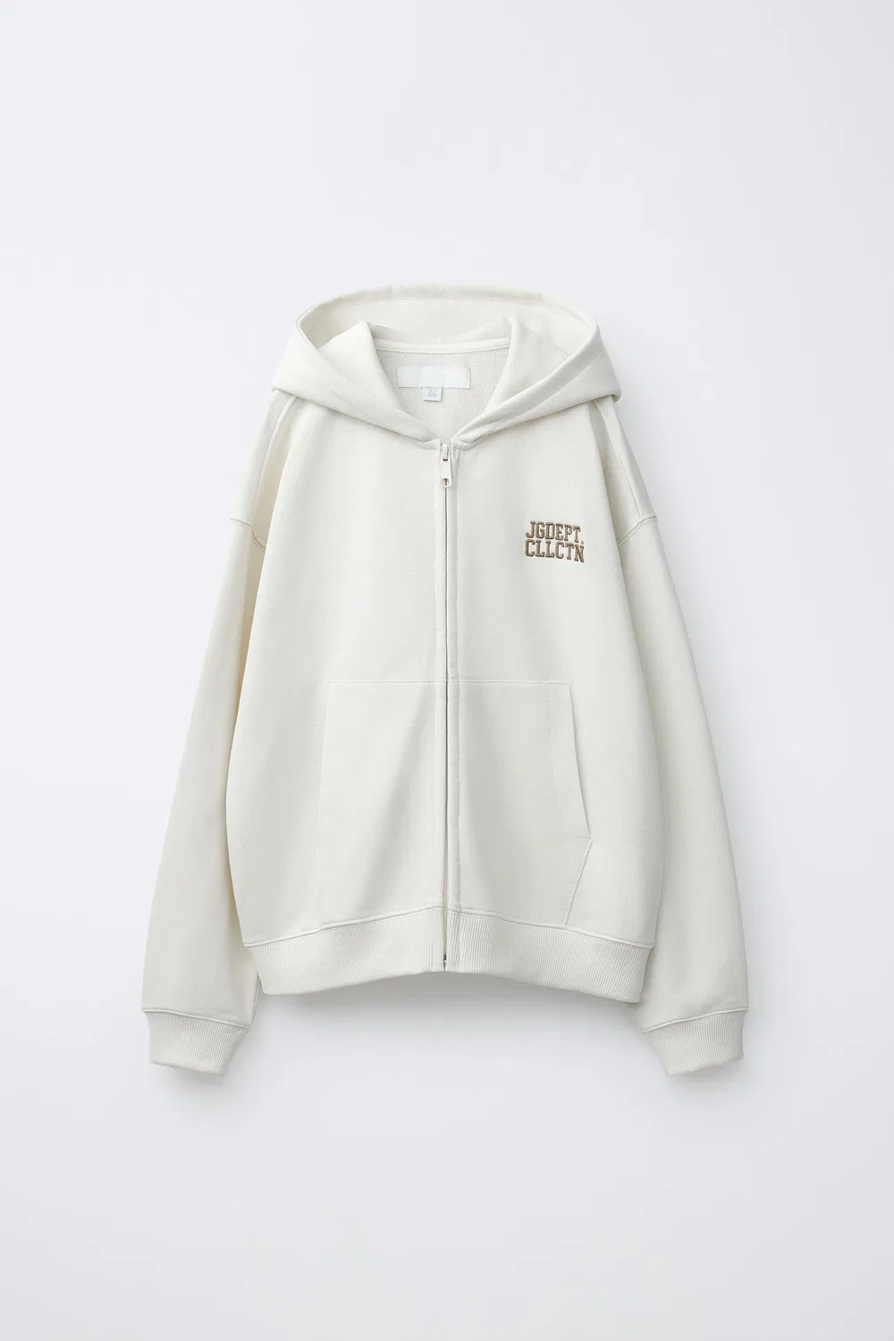 Спортивная толстовка на молнии ZARA, Ecru