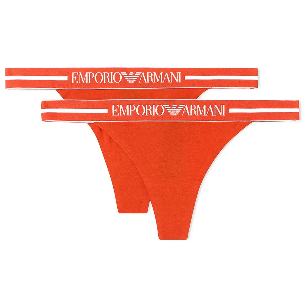 Стринги 2 шт Emporio Armani, оранжевый