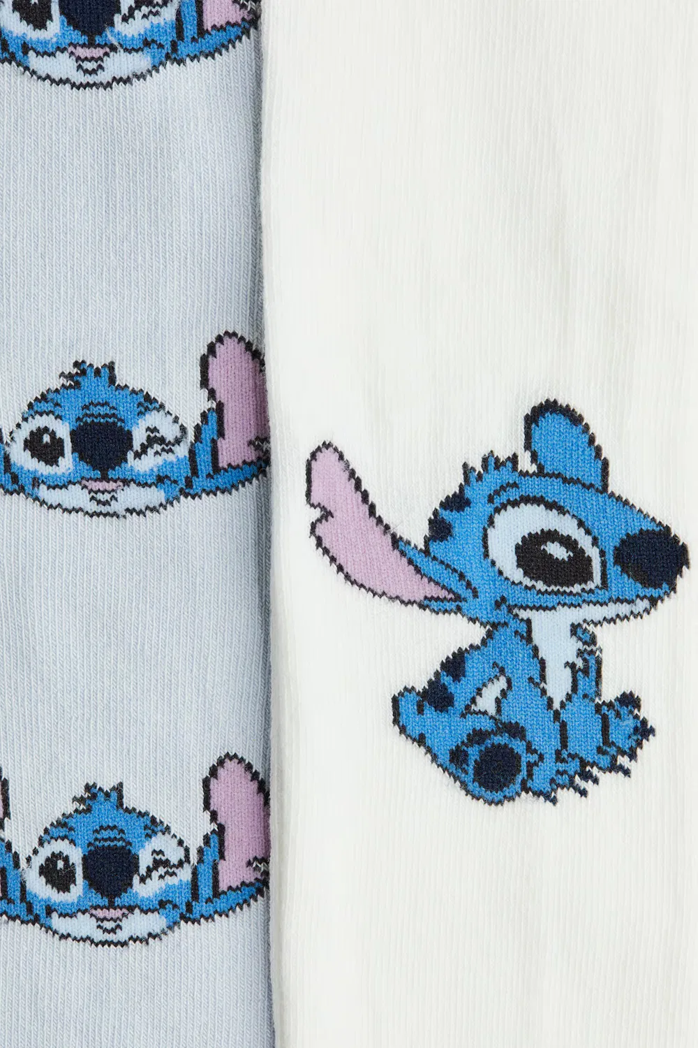 Комплект из двух колготок с жаккардовым узором H&M, Hellblau/Lilo & Stitch — фото 2