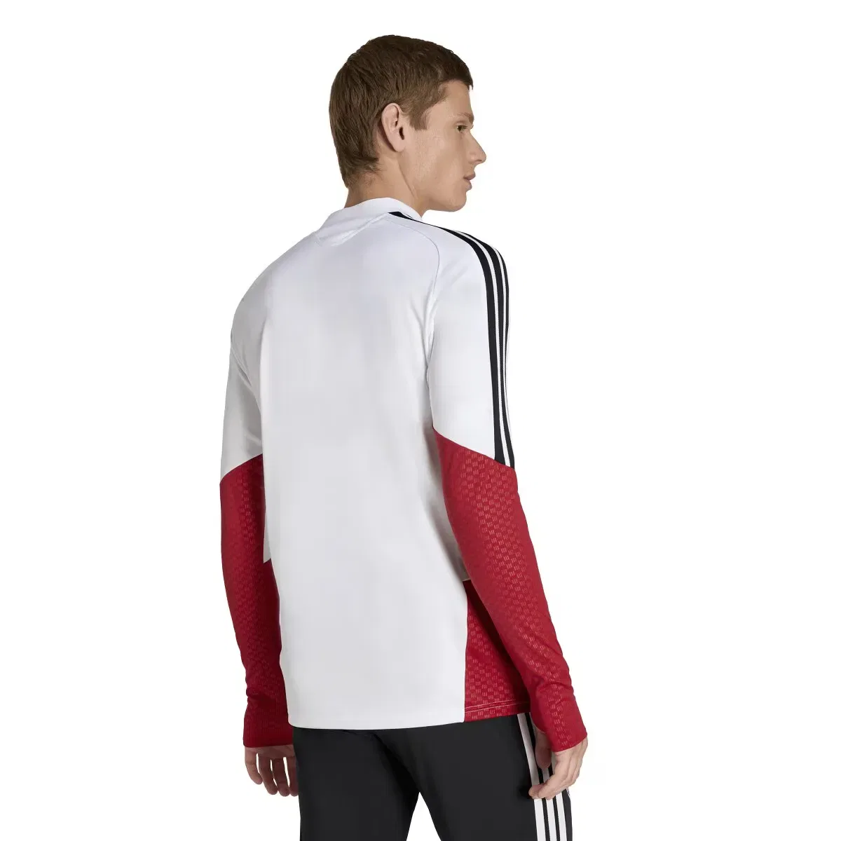 Мужская футболка с длинным рукавом Alemania Mundial 2026 Tiro Entreno adidas, Blanco — фото 2