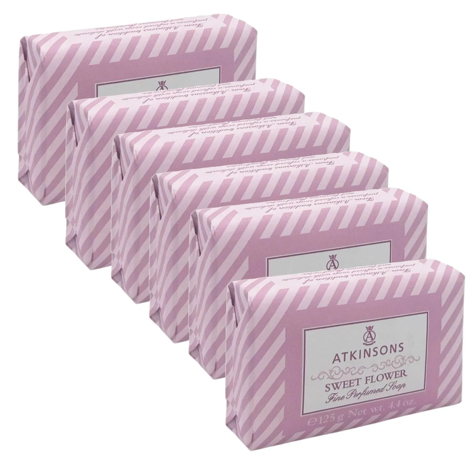 Твердое мыло Sweet Flower с ароматом розы и ириса, Atkinsons, 125 г