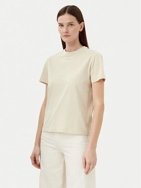 Футболка regular fit Nano Logo Calvin Klein, бежевый