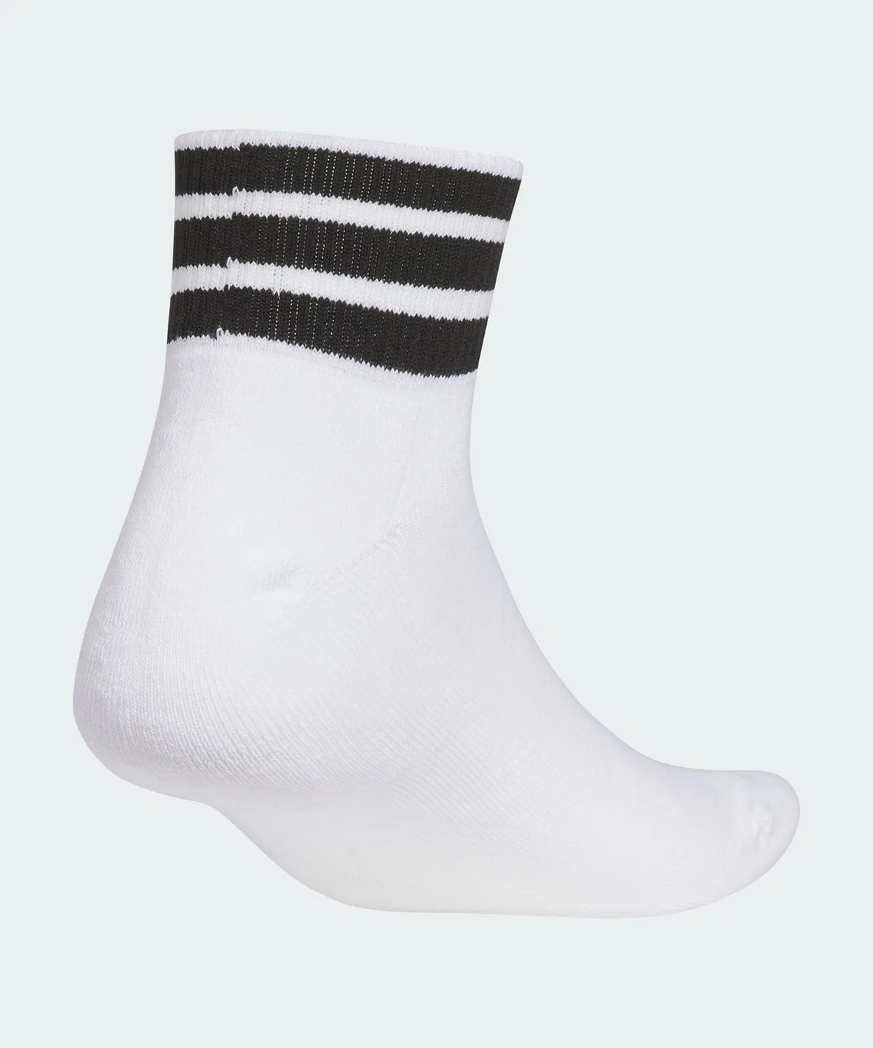 Мужские носки-невидимки с логотипом Three Stripes Adidas, Белый/Черный — фото 2