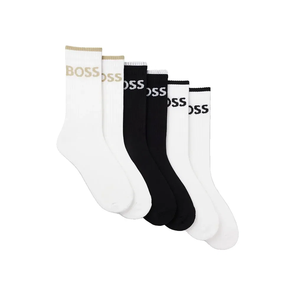 Мужские носки с высоким вырезом StripCc 10257762 BOSS, Black