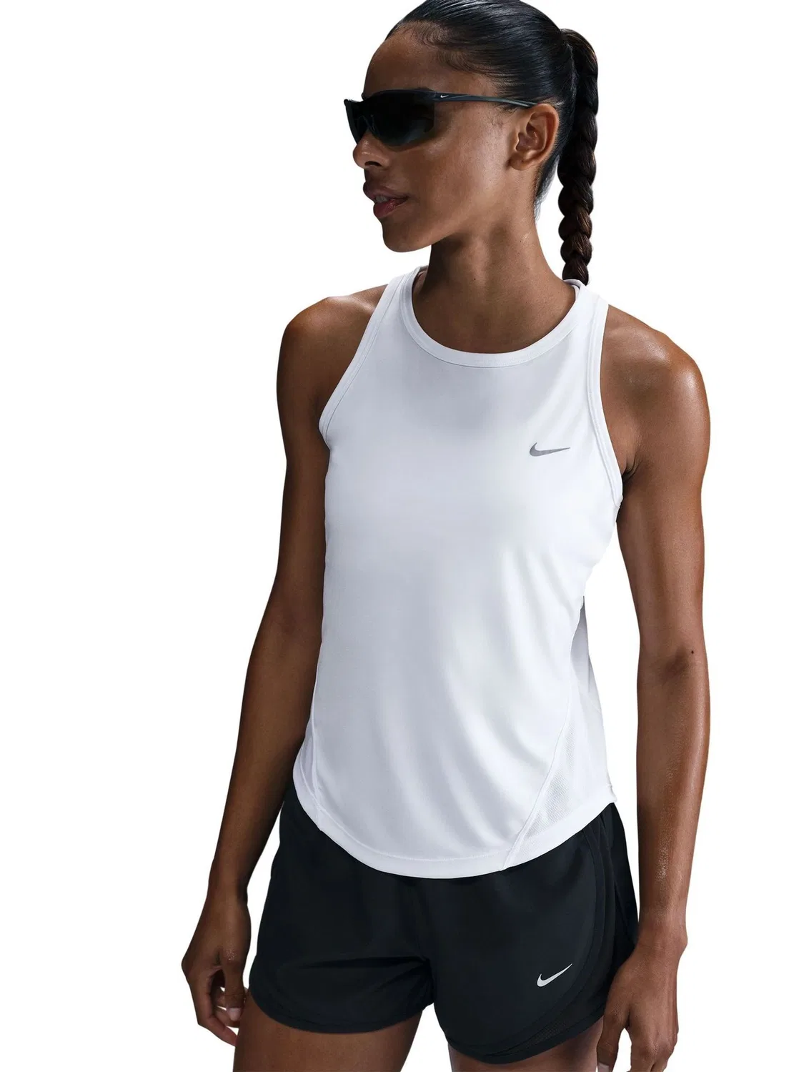 Топ для бега Tempo Dri-FIT Nike, белый — фото 3