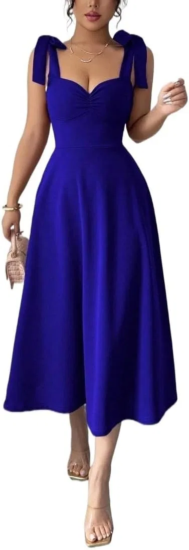 Женское элегантное платье-ками с запахом, Royal Blue