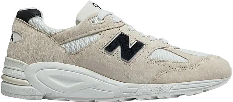Кроссовки New Balance 990v2 Made in USA 'Beige Black', белый — фото 2