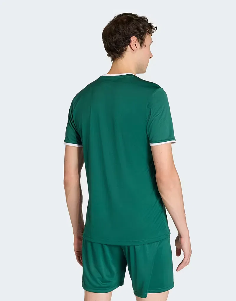 Футболка Adidas Football - Entrada - зеленая — фото 3
