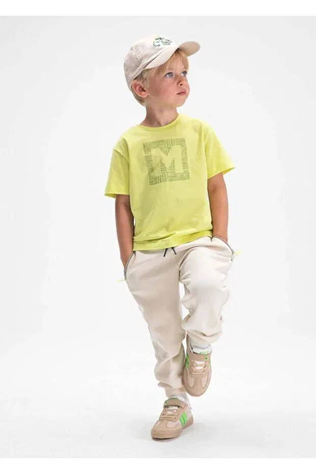 Детская футболка для мальчиков с принтом Summer boy's basic tshirt Mayoral, Green — фото 3