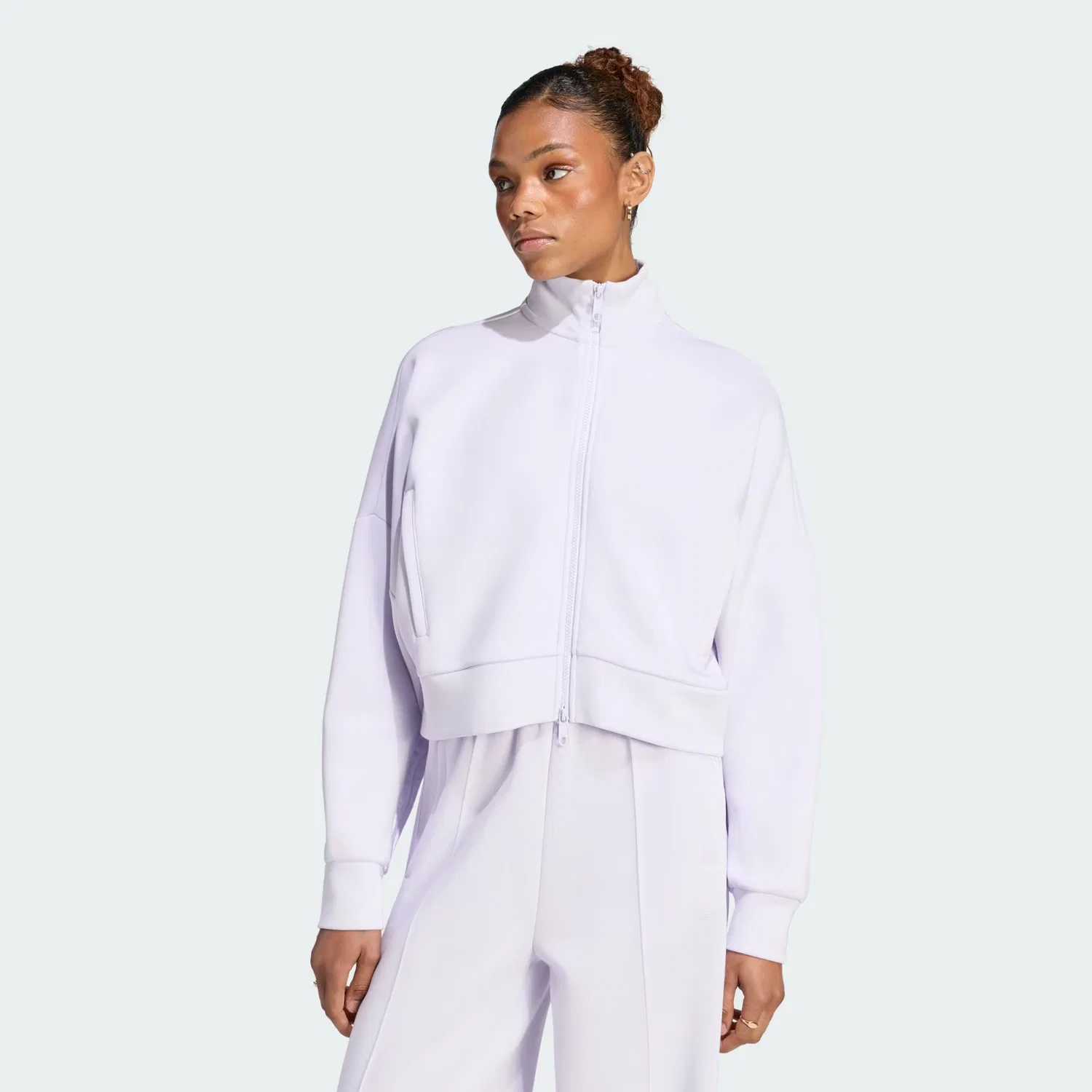 Женская спортивная куртка оверсайз Spacer Tracktop Adidas Originals, фиолетовый