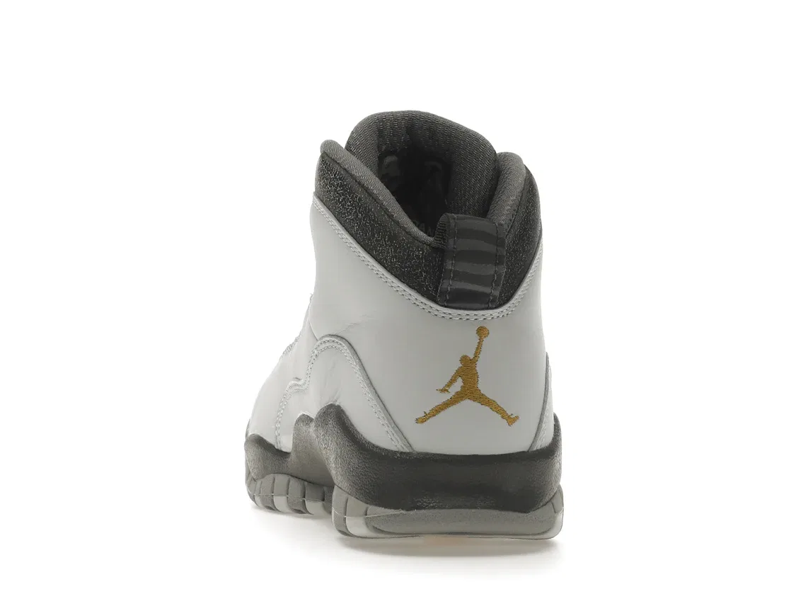 Детские кроссовки Lifestyle Jordan 10 Retro Jordan, Pure Platinum/Dark Grey/Cool Grey/Metallic Gold — фото 4
