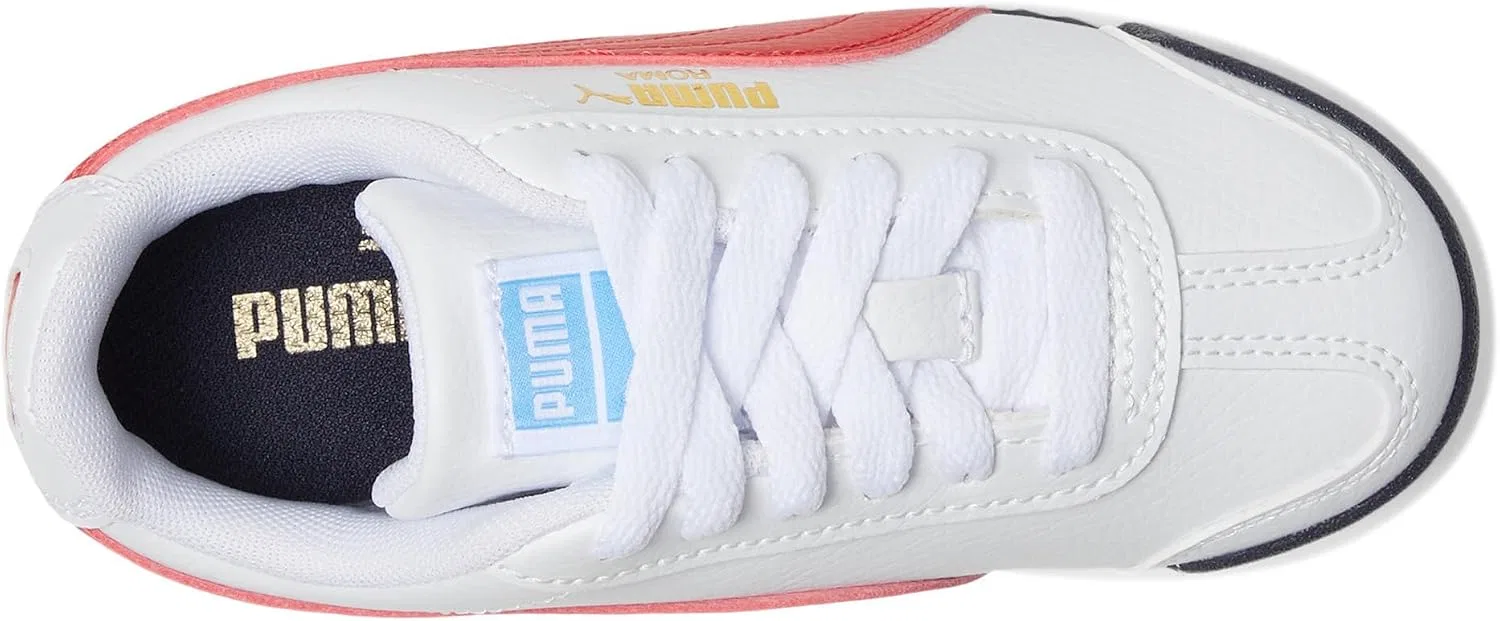 Детские кроссовки для мальчиков с шнуровкой Roma 24 PUMA, White — фото 2