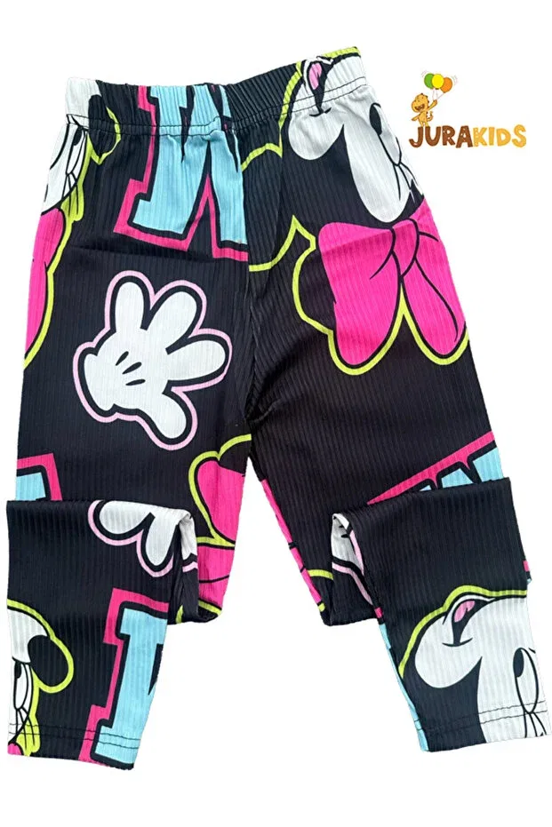 Детские леггинсы для девочек однотонные Jurakids, Black