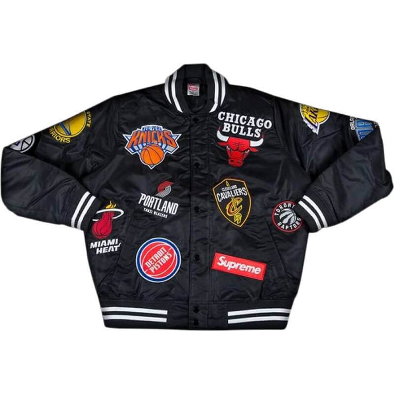 

Куртка Supreme x Nike x NBA Teams Warm Up Denim, черный