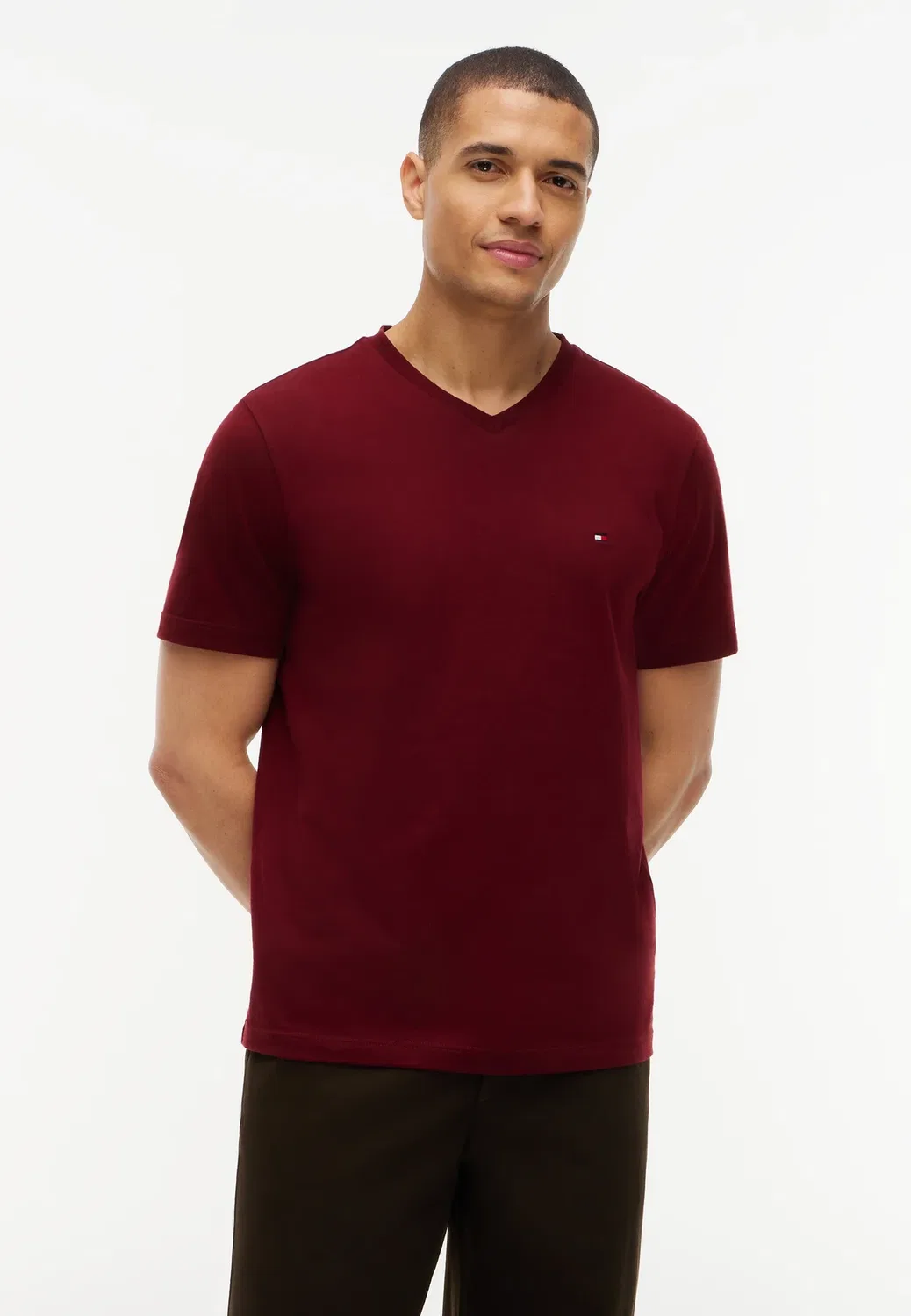 Базовая футболка - базовая футболка Tommy Hilfiger, Burgundy