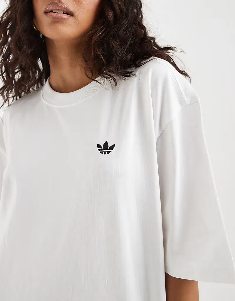 Футболка Adidas Originals Essential оверсайз, белый — фото 3