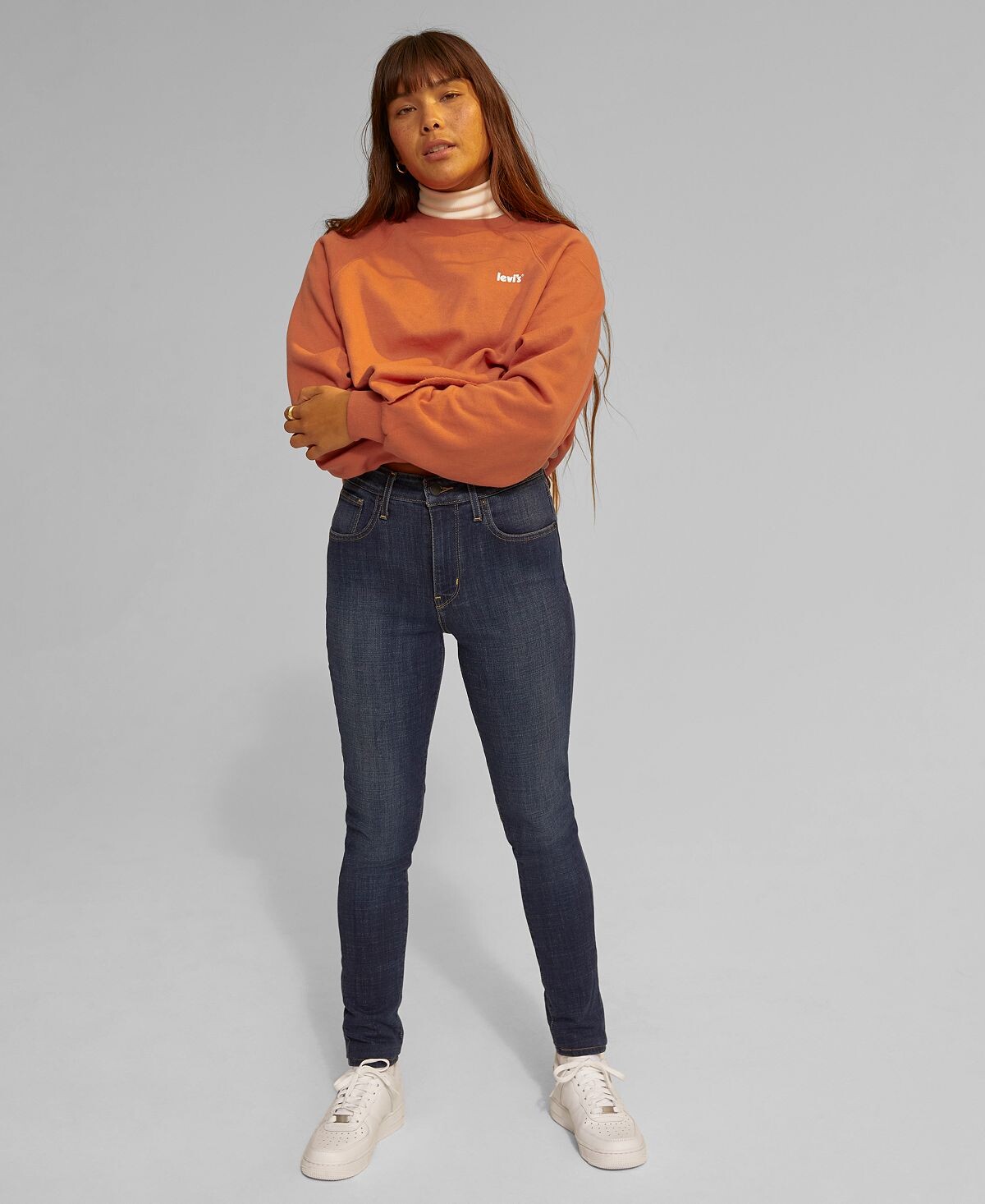 

Женские джинсы-скинни 721 с высокой посадкой, короткая длина Levi's, мульти