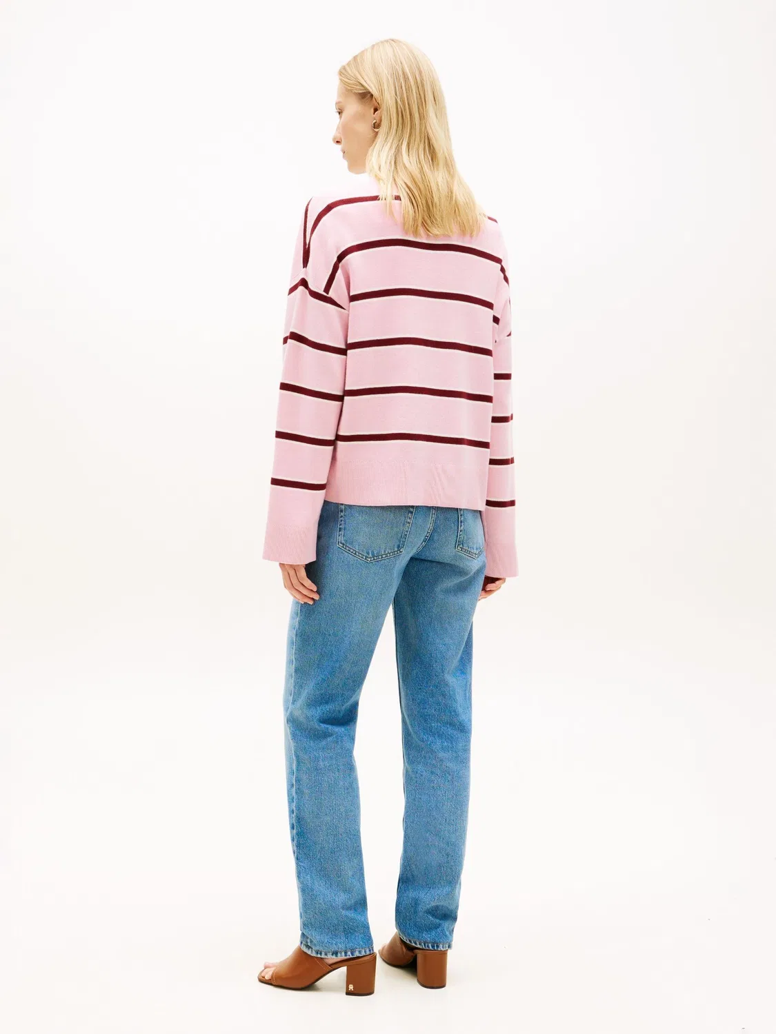Джемпер с вышивкой логотипа, Premium Knit Tommy Hilfiger, красный — фото 3