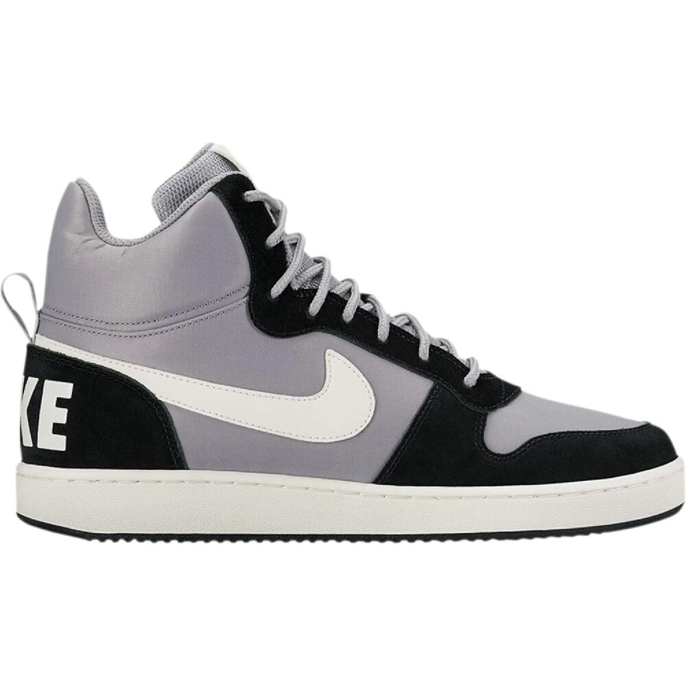 

Кеды Nike Court Borough Mid Premium, серебристый/черный/белый