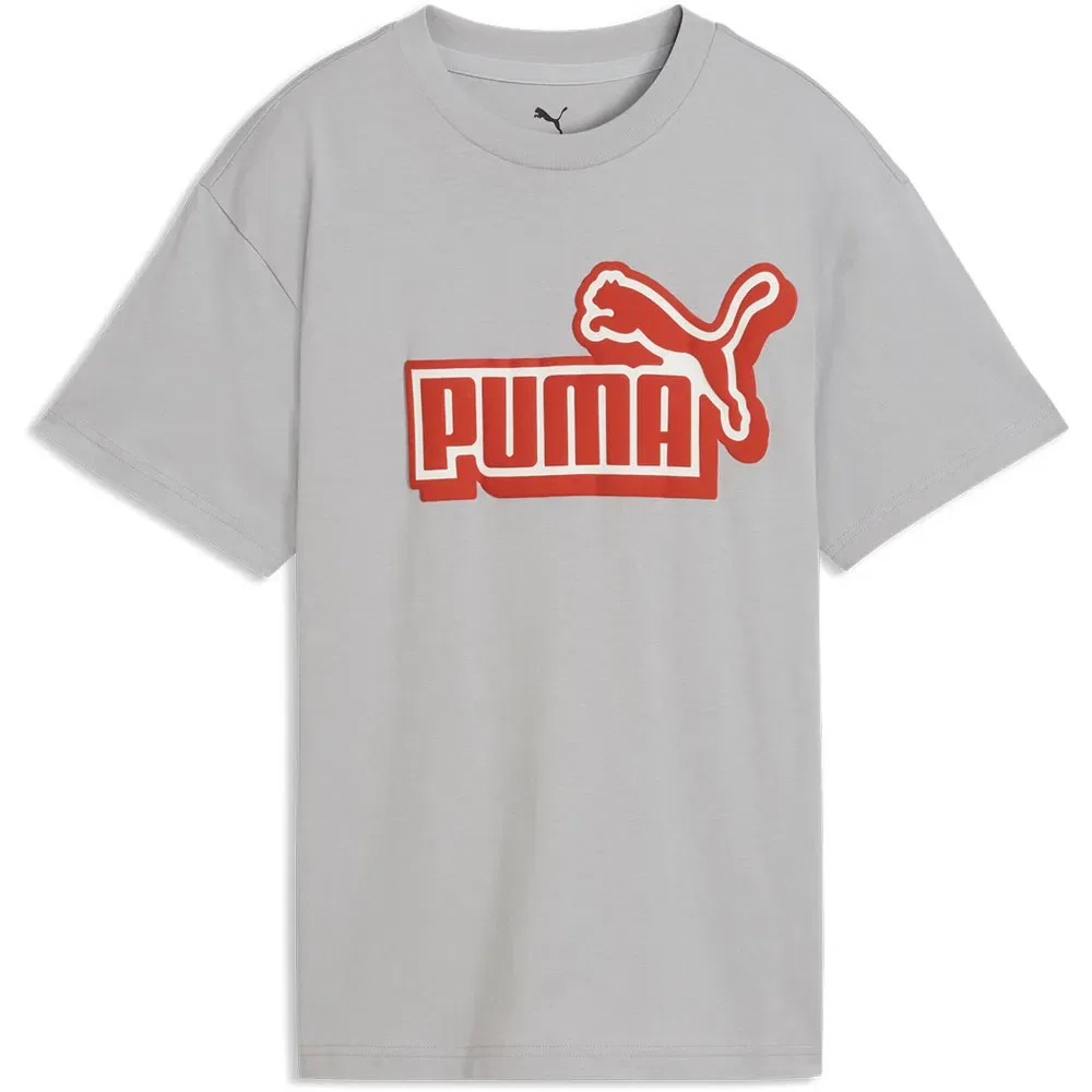 Футболка с коротким рукавом Puma Essential Logo Lab Relaxed Front Graphic, серый