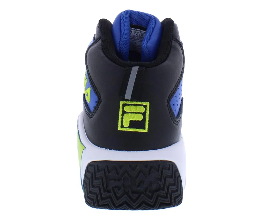 Детские кроссовки для мальчиков с принтом Fila Mb Fila, Blue Black Lime — фото 4