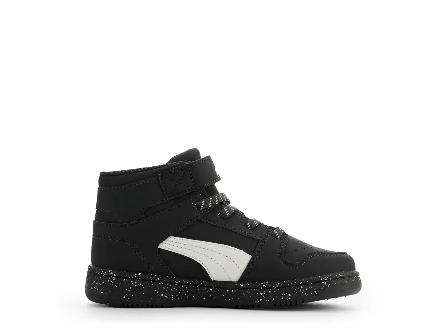 Кроссовки высокие Rebound Layup, PUMA, черно-белые — фото 2
