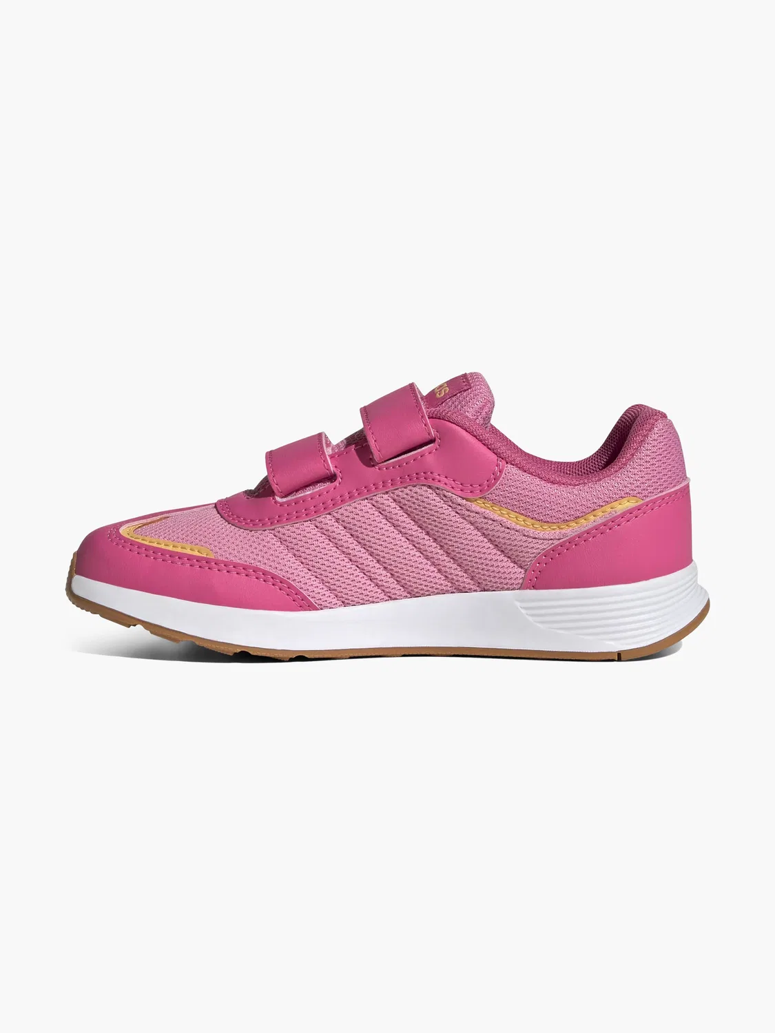 Детские кроссовки на липучке Adidas TENSAUR SWITCH CF C, розовый — фото 3