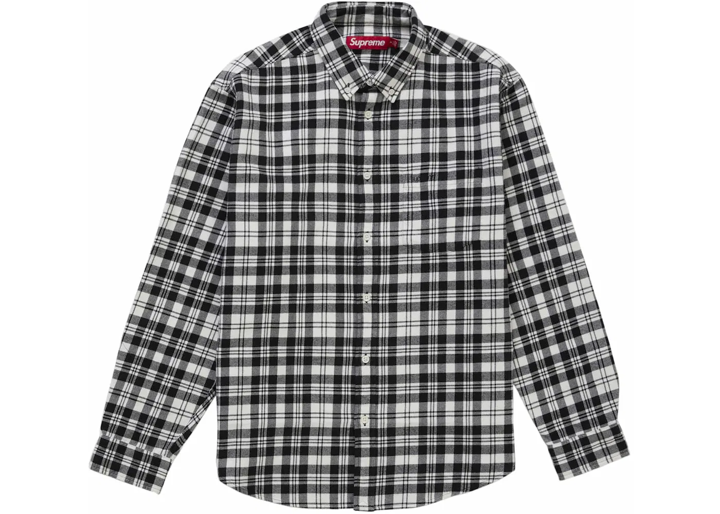 Мужская фланелевая рубашка с принтом Supreme Shirt (FW25), White