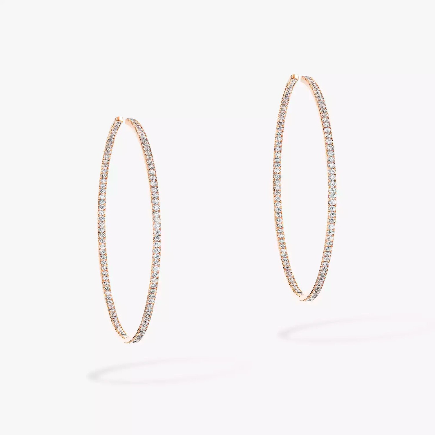 

Серьги-кольца Messika Gatsby Small Hoop, розовое золото/бриллиант