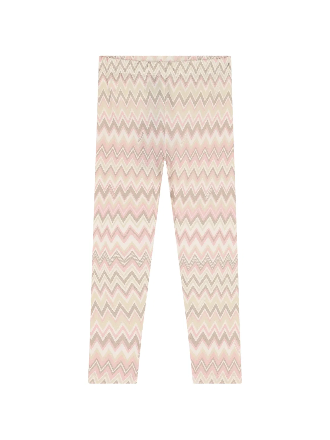 Леггинсы с узором зигзаг Missoni Kids, нейтральные цвета